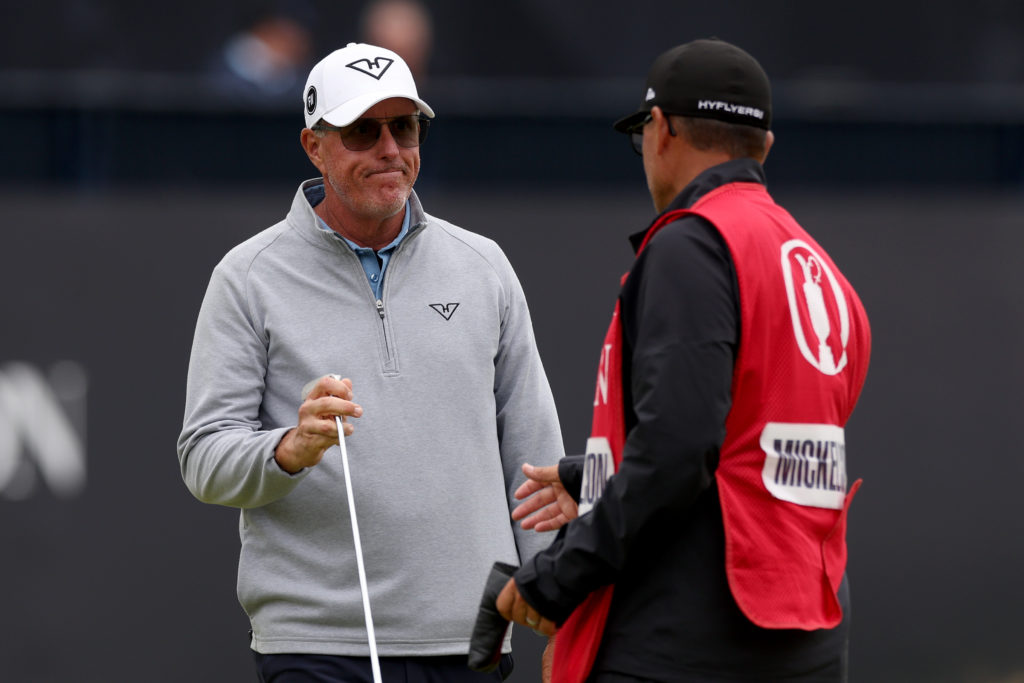 Phil Mickelson reacts as Wesley and George Bryan accept invite to play in the PGA Tour’s Creator Classic event